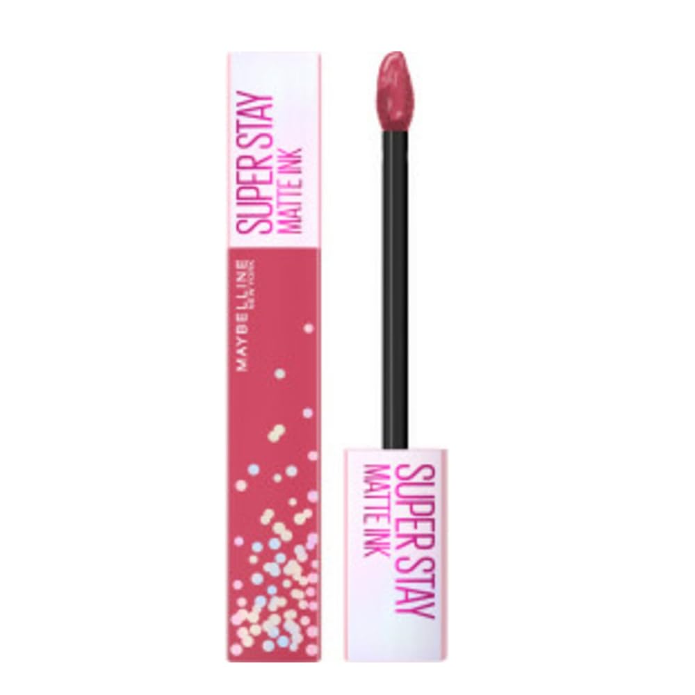 L'Oreal SuperStay Matte Ink Liquid Lipstick, Birthday Edition, Up To 16H Wear, Birthday Bestie Pink