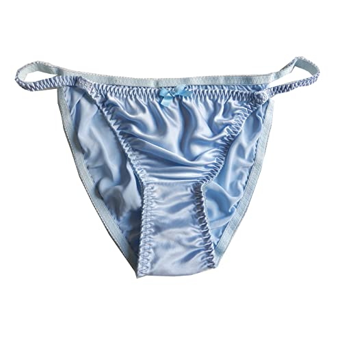 Yavorrs 8Pcs 100% Silk Panties For Women Bikini String (M, Multicolor) #TOP6