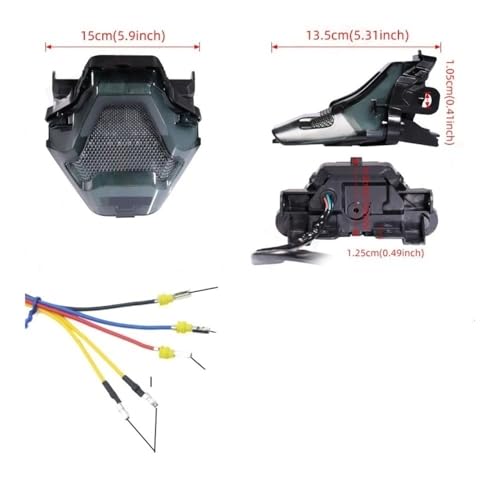 Feu arrière LED moto pour réparer des clignotants cassés de MT07 - 3