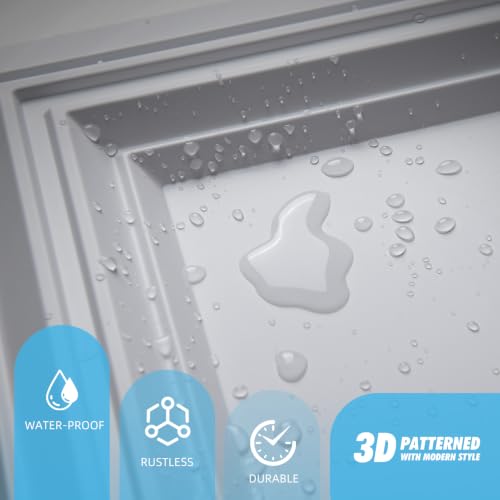 Image of Art3d 12-Pack PVC Waterproof Drop Ceiling Tiles, 24 x 24 inch, Square White