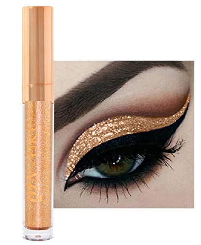 Qin okc metallic glitter eyeshadow glow long lasting waterproof l…