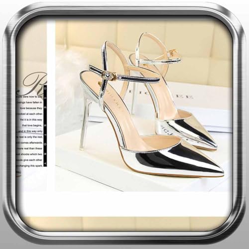 Escarpin stiletto confortable à lacets pour éviter de glisser en soirée
