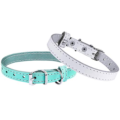 BRONZEDOG Leather Cat Collar