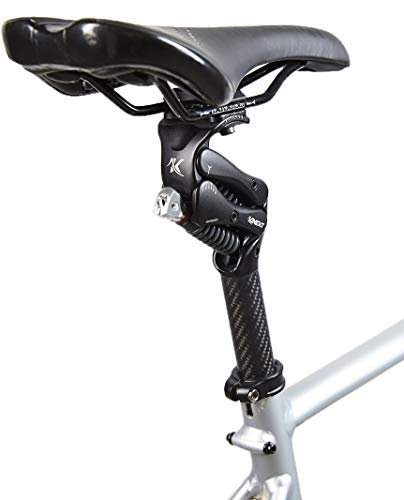 KINEKT 3.1 Carbon Fiber Bike Seatpost with Suspension, Rider Weight MD 150-200 lbs, Post 27.2 x 330 mm