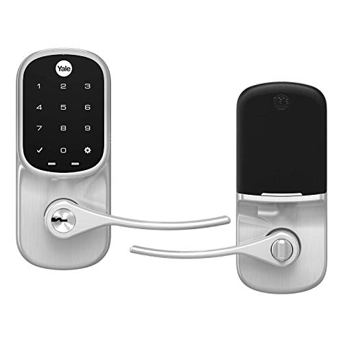 Yale Assure Lever -  Connected by August - Wi-Fi/Bluetooth Touchscreen Lever Lock - Works with August app, Amazon Alexa, Google Assistant, HomeKit, Airbnb and More - Satin Nickel