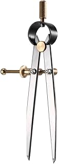 STOBOK Leathercraft Compasses Professional Woodworking Compass Spacing Compass Creaser Spacing Compasses Adjustable Dividers Leather Compasses Spring Wing to Rotate