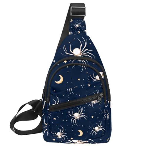 Sac à dos à bandoulière Moon Stars Spider pour voyage et entraînement running