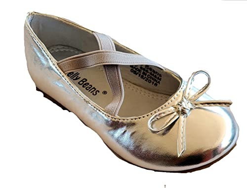 Jelly Bean Girl Dress Shoes Mary Jane -Motorboat 5 (Silver, Numeric_5)