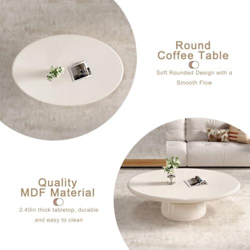 Mesa de centro de madera tipo tambor con relieve artesanal 4