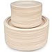 HAAGO - 100 Platos de Bagazo Desechable - Grandes ( 26cm ) y Pequeños ( 18cm ) - Platos Ecológicos Perfectos para Fiestas, Celebraciones y Eventos de Grupos