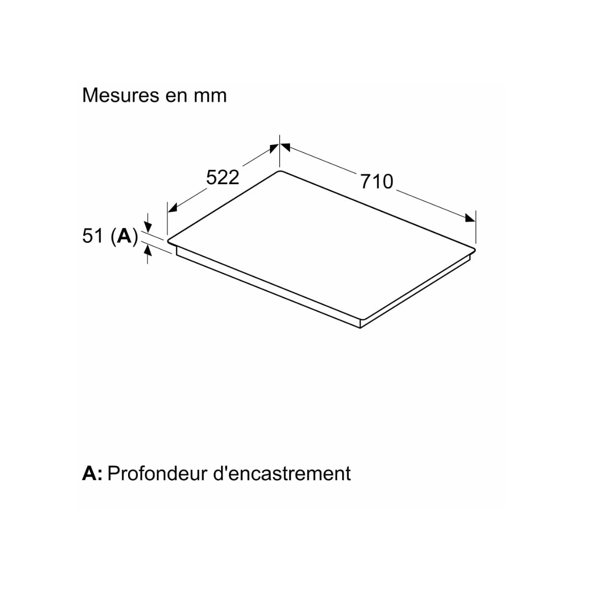 SIEMENS Plaque induction ED751HSB1E, IQ500, 70 cm, Combizone