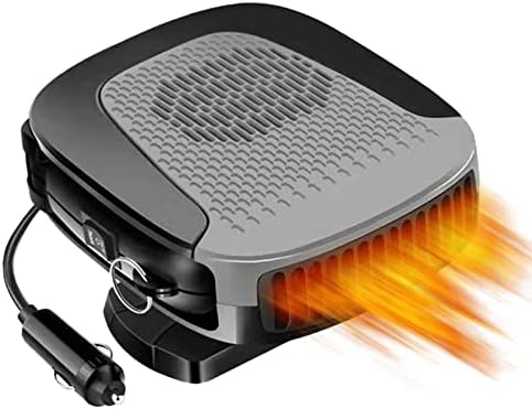 Portable Car Heater, 12V 150W Car Fan with Air Purification 2 in 1 Fast Heating & Cooling Function Plug in Cigarette Lighter Car Defroster(Grey)