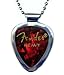 PickBay Guitar Pick Holder Pendant Necklace (CHROME Stainless Steel) & FENDER Guitar Pick Set (Authentic & Original)