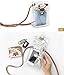 Clear Mini Purse Womens Crossbody Bag for Stadium Approved Transparent PVC Cell Phone Purse Wallet (Brown)