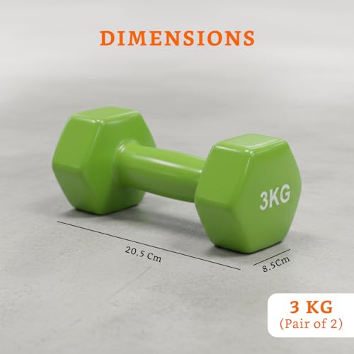 Image of Amazon Brand - Solimo Vinyl Dumbbell