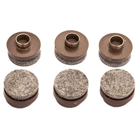 SupplyLine Ring Nail Carpet Glide - 7/8", Brown - 20 Per Pack Cover