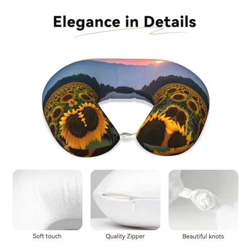 Almohada de espuma viscoelástica para viaje ajustable miniatura 4