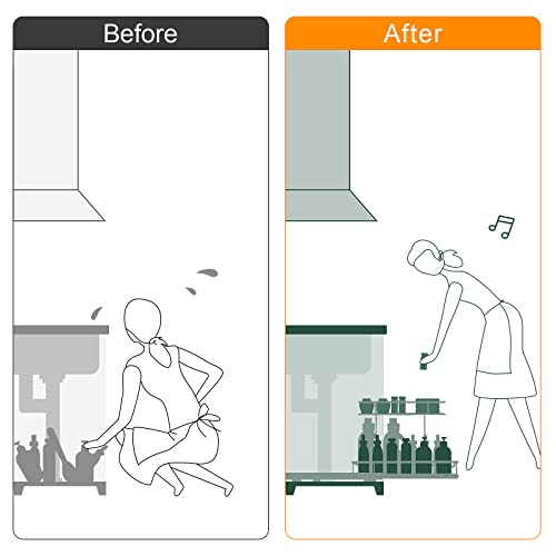 Pull Out Cabinet Organizer, Tksrn Under Sink Organizer Kitchen Slide Out Storage Shelf With 2 Tier Sliding Wire Drawer - 12.6W X 16.5D X 13H - Request At Least 13 Inch Cabinet Opening #TOP5