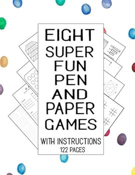 Paperback Eight Super Fun Pen and Paper Games With Instructions 122 Pages: Eight Super Fun Pen And Paper Games With Instruction, 122 Total Pages, Include: 3d ... Sea Battle, Tic Tac Toe, and The Hexagon Game Book