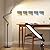 VEYFIY Floor Lamp for Living Room with 5 Color Temperatures, Stepless Dimming, Standing lamp with 360° Degree Swing Arms, 12W LED Modern Lamps for Bedroom, Office, Work (Black)