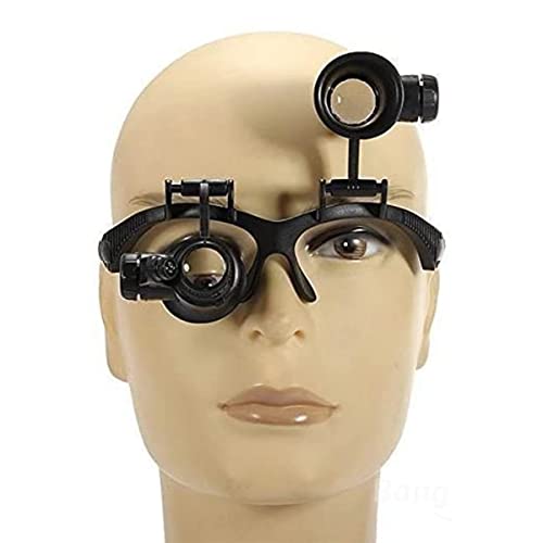 10X 15X 20X 25X Led Magnifier Illuminated Double Eye Glass Jeweler Loupe Repair Magnifying #TOP3