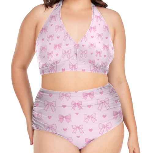 Maillot de bain deux pièces haute élasticité 3D pour silhouette Curvy
