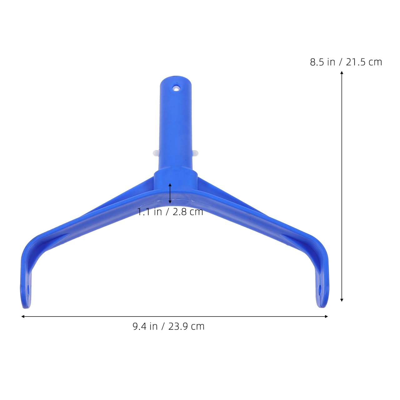 Mango para Cabezal De SuccióN De Piscina Curvado Accesorio Universal para Limpieza Eficiente Fondo De Piscina Azul Ergonomía FáCil InstalacióN