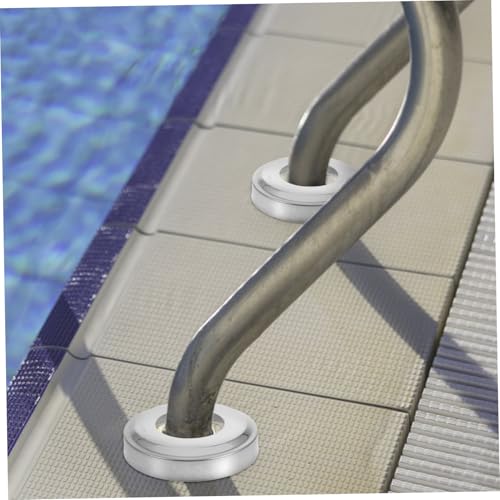 4 piezas cubiertas decorativas de acero inoxidable para escaleras de piscina miniatura 5