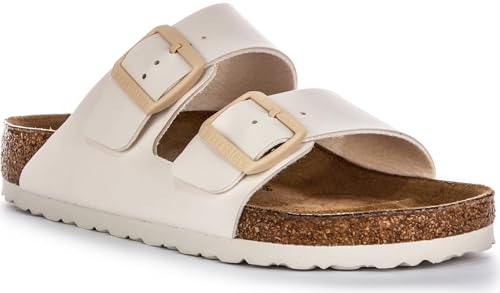 Image of Birkenstock Arizona Bs Men's Two Adj Strap Anatomic Cork Sandals (Beige, US 7 /7.5F)