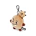 BT21 Official Merchandise by Line Friends - SHOOKY Character Plush Keychain Handbag Accessory for Women, Brown