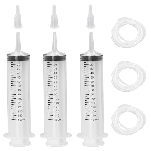 Tube et seringue de 100 ml par 3 pour nourrir vos animaux ou vos plantes