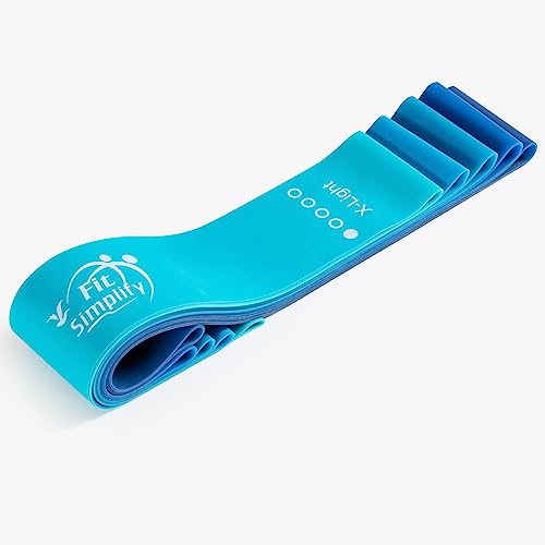 Fit Simplify Resistance Loop Exercise Bands with Instruction Guide and Carry Bag, Set of 5 - Thumbnail 4