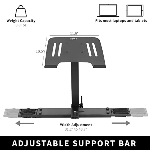 VIVO Universal Laptop Treadmill Desk, Adjustable Ergonomic Notebook Mount Stand for Treadmills Stand-TDML1