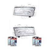 Halogenscheinwerfer rechts EISENFELS Bundle Set 69586088 Scheinwerfer rechts & links + Leuchtmittel H1 Classic kompatibel mit 9000 Schrägheck