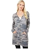 Socialite Camo Cardigan Charcoal Camo XS