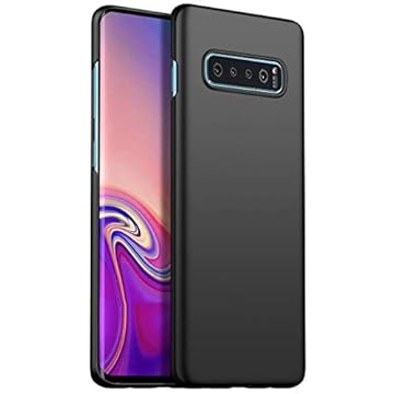 Capa Capinha Protetora Para Galaxy S10 Normal Tela De 6.1 Polegadas Case Acrílica Fosca Ultra Fina, Luxuosa Premium Super Diferente - Danet (Preta)