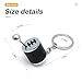Osilly Gearbox Keychain, Six Speed Manual Transmission Stick Shift Keyring, Auto Part Creative Fidget Toy, Car Shifter Keyfob Automotive Key Chain Ring, Car Decoration Accessories (Black)