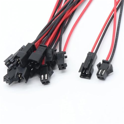 Conector JST SM de 2 pines macho a hembra de 15 cm para cableado de tiras LED 2