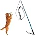 Sanzang Dog toy dog outdoor Play fun Interactive Chasing, Teaser and Exerciser, Extendable Length Interactive Wand, Large, Blue