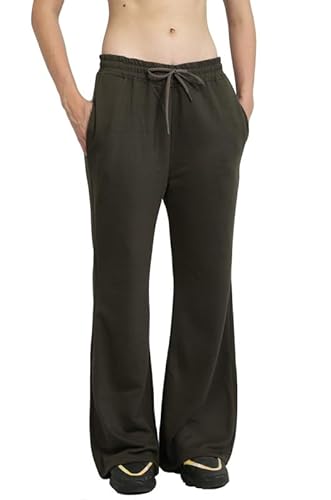 New North Flared Bootcut Olive Trousers for Women