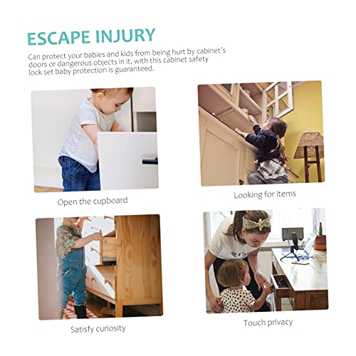 Hemobllo 4pcs Drawer Lock Toddler Door Locks Toddler Locks Baby