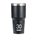 Takeya Originals Insulated Stainless Steel Tumbler with Sip Lid, Black, 30 Ounce