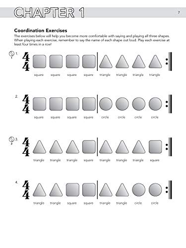 Alfred Music 00-43065 Shape Beats For Kids: A Simple And Fun Approach To Learning Drums, Book & Online Audio/Software thumb #3