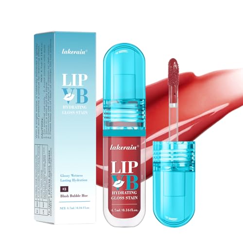 Hydrating Lip Gloss Stain – Moisturising & Nourishing Lip Oil, Non-Sticky Long-Lasting Jelly Liquid Lipstick, Lip Tint & Glaze, Makeup Gift for Women (# 03)