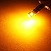 PHINLION BA9S 1889 LED Light Bulb Amber Yellow Super Bright 53 57 1895 3893 12929 T4W H5W H10W 12V Non Polarity LED Bulbs for Car Interior Map Reading Courtesy Side Marker Dash Instrument Panel Light