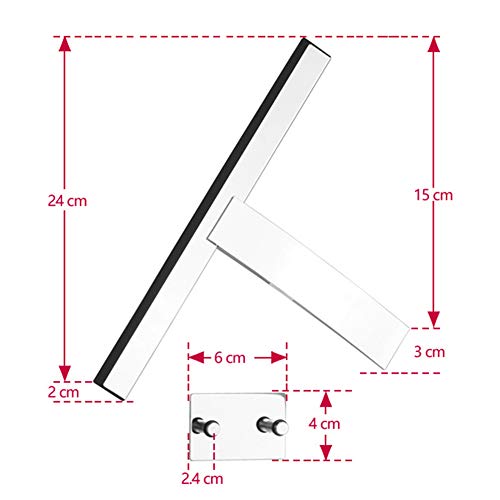Homdsim Bathroom Shower Squeegee Handle Zinc-Alloy Shower Squeegees For Mirror/Window/Glass #TOP4