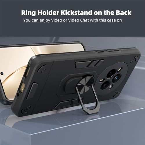 Image of NDCOM for Realme 14 Pro Back Cover | Precision Fit Realme 14 Pro Cover | Enhanced Design Realme 14 Pro 5G Back Cover | Ring Holder Case