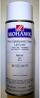 Mohawk Pre-Catalyzed Clear Lacquer, Matte Finish, M102-0416, 13 oz