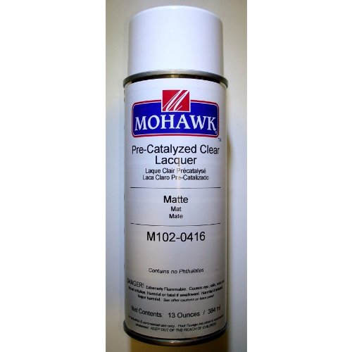 Mohawk Pre-Catalyzed Clear Lacquer, Matte Finish, M102-0416, 13 oz