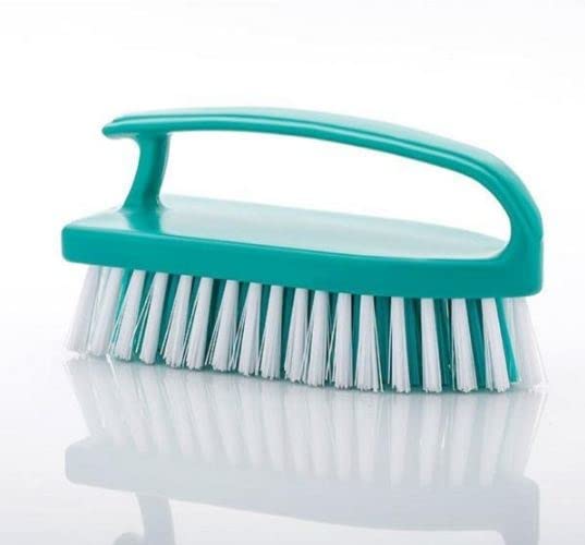 Magic Providers Bathroom | Floor | Tile | Sink | Tough Surface | Cloth Cleaning Laundry Brush Pack of 2 | Multipurpose Tile Scrubber Hard Brush with Handle (Multicolor) (B0BFG26M3D) Amazon Price History, Amazon Price Tracker